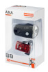 Zestaw lampek rowerowych Greenlne 15 lux USB AXA
