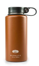 Zakręcany termos podróżny Glacier Stainless Microlite Twist 1000 ml brązowy GSI Outdoors