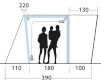 Namiot dmuchany do kampera Jonesville 290SA Outwell
