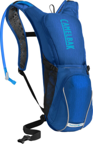 Praktyczny plecak rowerowy Ratchet 100 oz z bukłakiem Crux 3L niebieski Camelbak