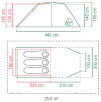 Namiot turystyczny Chimney Rock 3 Plus BlackOut Coleman