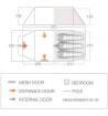 Namiot turystyczny dla 3 osób Kibale 350 Vango