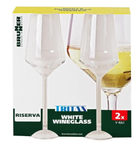 Turystyczne kieliszki do wina Set Wine Glass Riserva Brunner