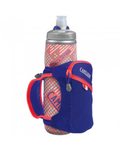 Uchwyt dla biegaczy Quick Grip Chill z bidonem Podium Chill 600 ml niebieski Camelbak