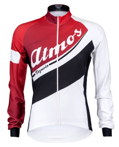 Bluza rowerowa Atmos Red&White Vezuvio
