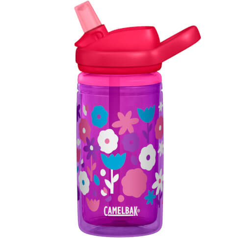 Butelka dziecięca Eddy Kids Insulated 400ml z izolacją fioletowa w kwiaty Camelbak