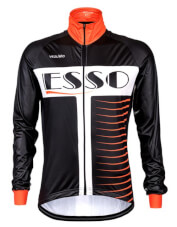 Kurtka przeciwwiatrowa na rower z gamexu Esso Orange Vezuvio