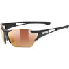 Nowoczesne okulary sportowe Sportstyle 803 CV V Race black mat Colorvision Variomatic Uvex