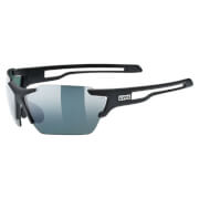 Nowoczesne okulary sportowe Sportstyle 803 CV bezramkowe Black Mat Uvex