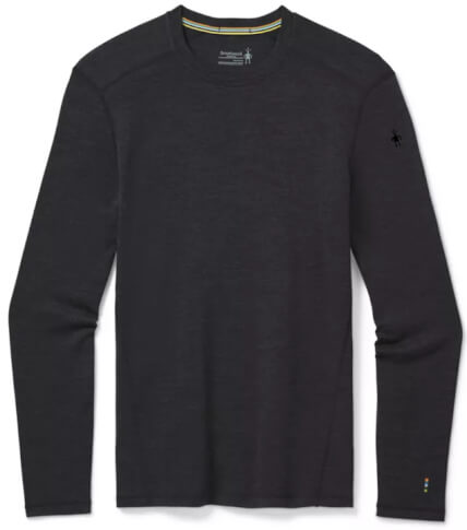 Bluzka męska Merino 250 Base Layer Crew Smartwool Charcoal Heather
