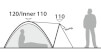 Namiot trzyosobowy Tor 3 Robens