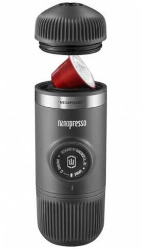 Zestaw podróżny ekspres do kawy Nanopresso + adapter do kapsułek Nanopresso Wacaco 
