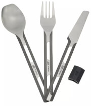 Sztućce turystyczne Titanum Cutlery Set Silicon Sleeve Esbit