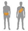 Saszetka biodrowa Bum Bag 2L orange chill CabinZero