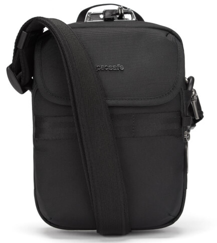 Torba na ramię antykradzieżowa Metrosafe X compact crossbody Black PacSafe