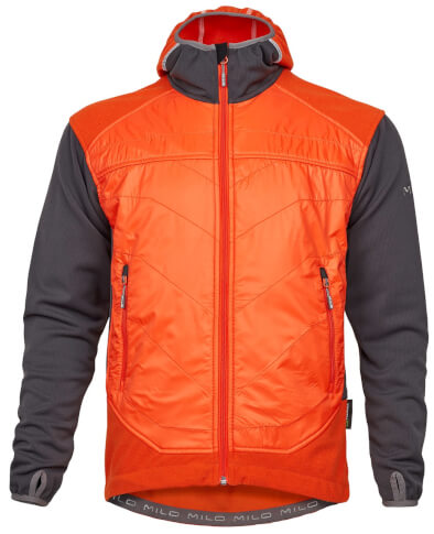 Techniczna kurtka hybrydowa DEVE Milo brick/red/dark grey