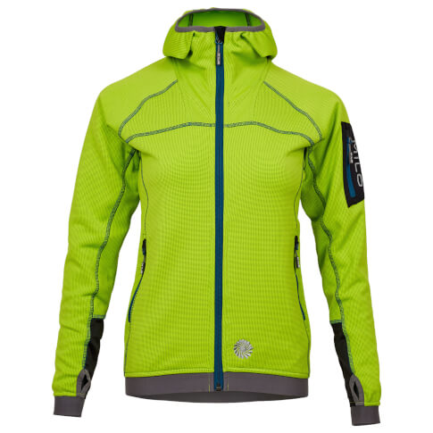 Rozpinana bluza Heyoo Lady lime green/deep ocean zip Milo