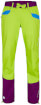 Damskie spodnie wspinaczkowe Kulti Lady Milo lime green/dark violet