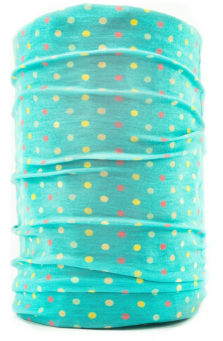 Bandana turystyczna Polka Dots Mint Dr Bacty