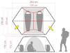 Ultralekki namiot zimowy 2 osobowy Litio 2 WUL Tent Zajo red