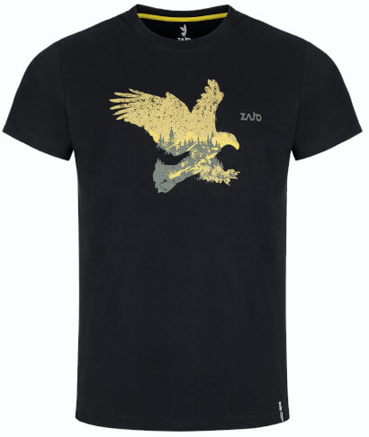 Męska koszulka Bormio T-shirt SS Zajo Black Eagle
