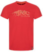 Męska koszulka Bormio T-shirt SS racing red mountains Zajo