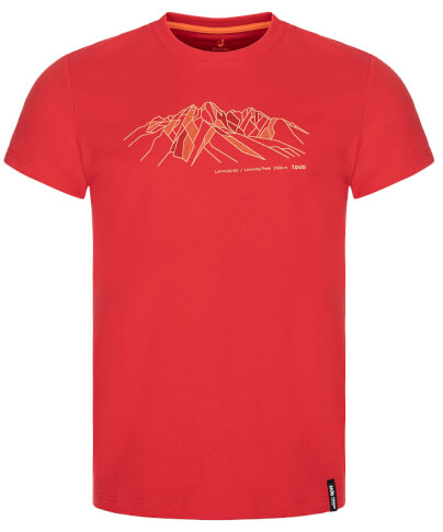 Męska koszulka Bormio T-shirt SS racing red mountains Zajo