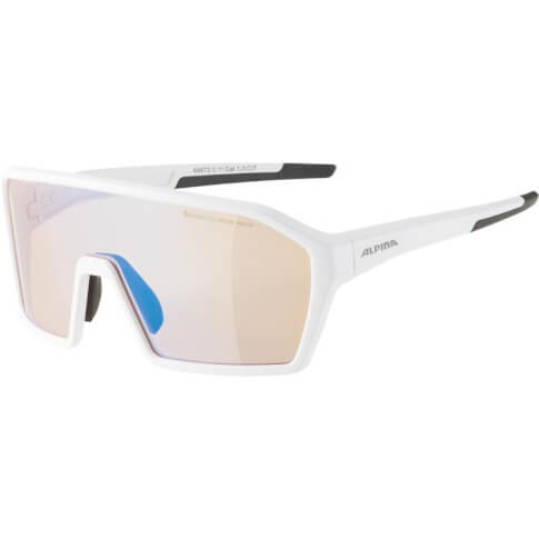 Okulary sportowe RAM HVLM+ White Matt Blue Mirror S1-3 Alpina