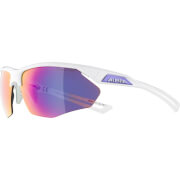 Okulary sportowe Nylos HR White Purple Alpina szkło Purple Mirror Cat.3