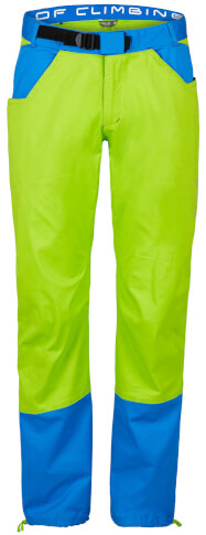 Męskie spodnie wspinaczkowe Kulti Milo lime green / blue