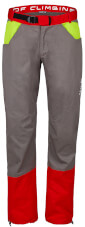 Męskie spodnie wspinaczkowe Kulti Milo grey / red