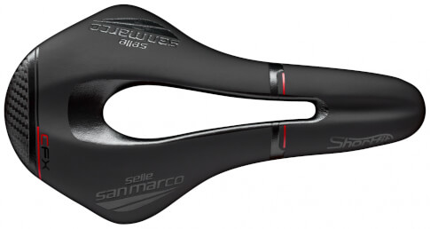 Siodełko rowerowe ShortFit Carbon FX Narrow Open San Marco czarne