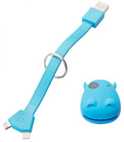 Brelok z kablem USB 3700 niebieski Munkees