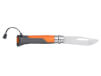 Nóż outdoorowy z gwizdkiem Outdoor 08 Blister orange Opinel