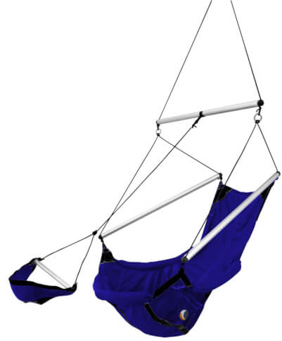 Turystyczny fotel hamakowy Moon Chair royal blue Ticket To The Moon