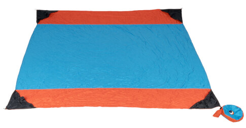 Koc plażowy Beach Blanket aqua/orange Ticket To The Moon