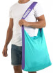 Turystyczna torba ekologiczna Eco Bag Large turquoise/purple Ticket To The Moon