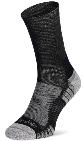 Skarpety trekkingowe Hike Lightweight Merino Performance 3/4 Crew black/silver Bridgedale