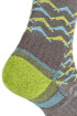 Damskie skarpety trekkingowe Hike Lightweight Merino Performance 3/4 Crew brown/lime Bridgedale