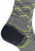 Męskie skarpety trekkingowe Hike Lightweight Merino Performance 3/4 Crew grey/lime Bridgedale