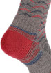 Męskie skarpety trekkingowe Hike Lightweight Merino Performance 3/4 Crew brown/dark red Bridgedale