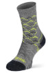 Męskie skarpety trekkingowe Hike Lightweight Merino Performance 3/4 Crew grey/lime Bridgedale