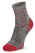 Męskie skarpety trekkingowe New Hike Lightweight Merino Performance 3/4 Crew brown/dark red Bridgedale