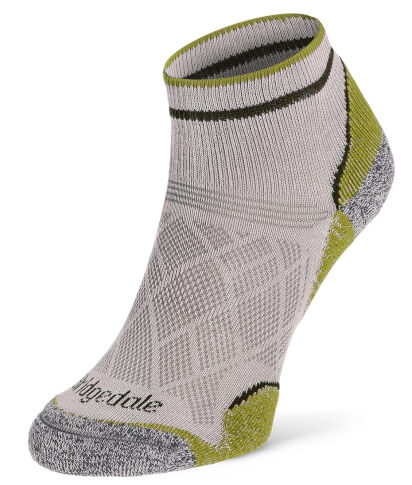 Skarpety górskie Hike Ultra Light T2 Coolmax Performance Low grey/green Bridgedale