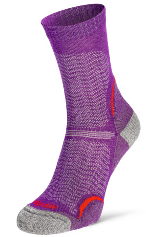 Damskie skarpety trekkingowe Hike Ultra Lt T2 Merino P Crew purple Bridgedale