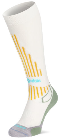 Damskie skarpety narciarskie Ski Lightweight Merino Endurance LD white/lilac Bridgedale