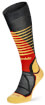 Męskie skarpety narciarskie Ski Mid Merino Endurance Pattern black/gold Bridgedale