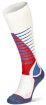 Męskie skarpety narciarskie Ski Mid Merino Endurance Pattern white/blue Bridgedale