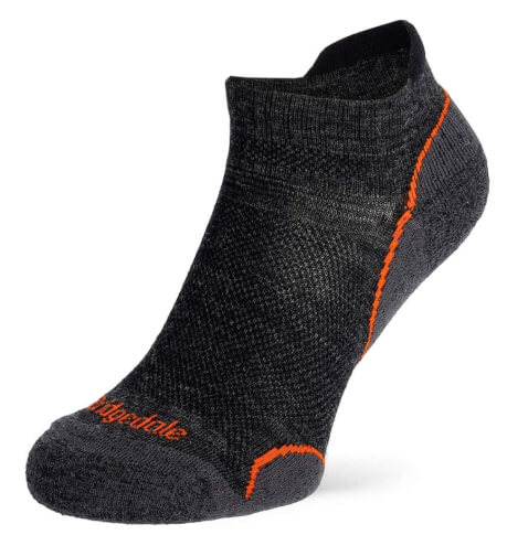 Męskie skarpety trekkingowe Ultra Light T2 Merino Performance Low anthracite Bridgedale