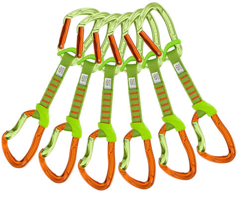Zestaw ekspresów Nimble Fixbar Set NY 12cm x6 orange/green  Climbing Technology